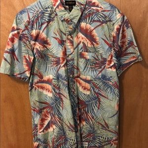 CPO Provisions tropical pattern button-up shirt